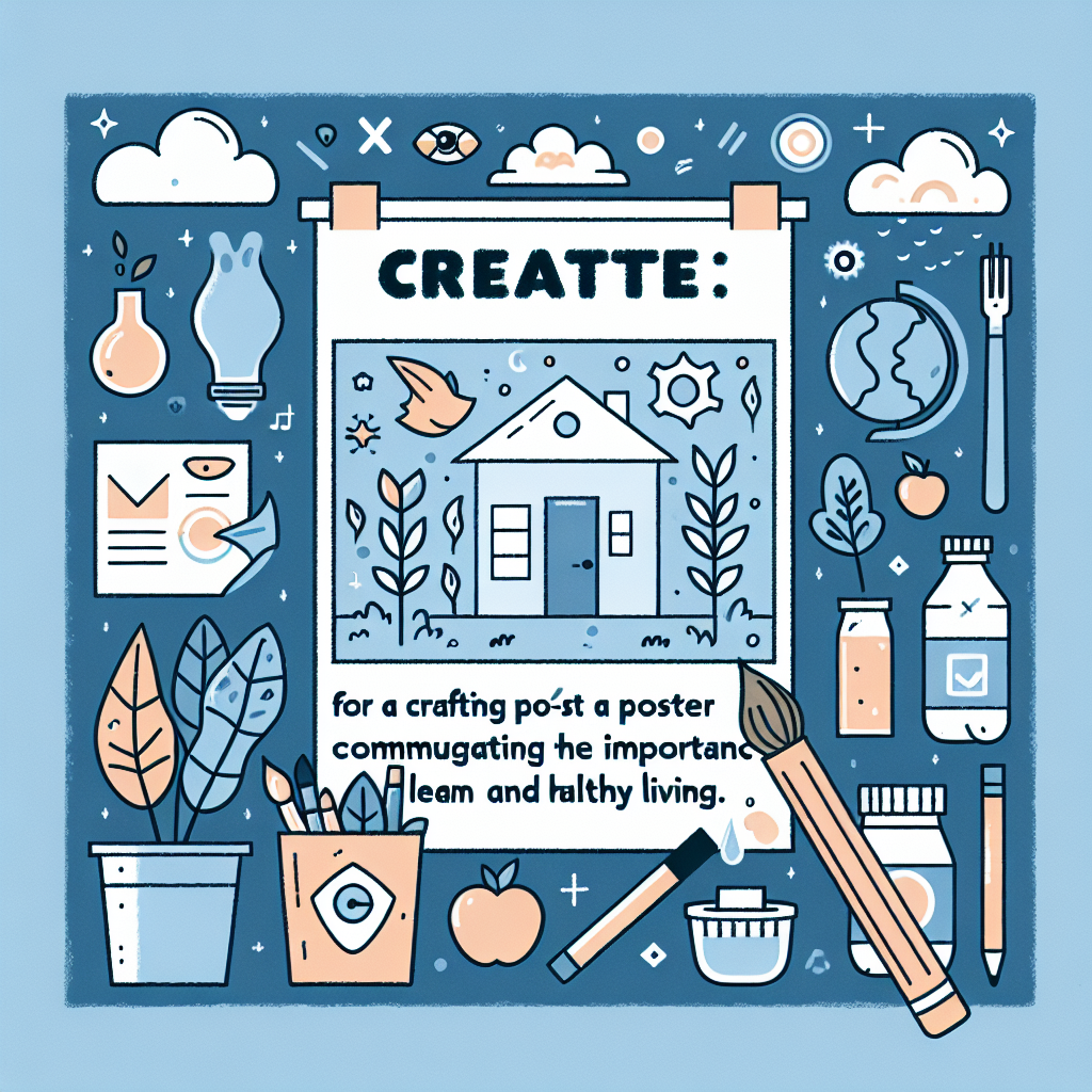 Tips Kreatif Membuat Poster Hidup Bersih dan Sehat yang Mudah Digambar